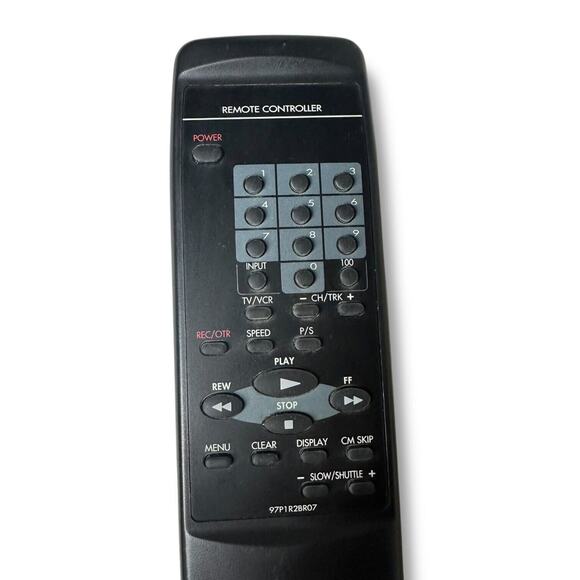 ORIGINAL Daewoo EMERSON VCR Remote Controller 97P1R2BR07 With Back Cover Tested - Picture 6 of 11